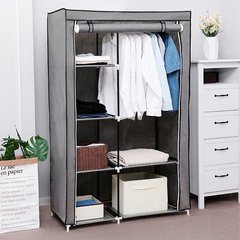 Складной тканевый шкаф Storage Wardrobe 68110 Темно-серый 1361 фото