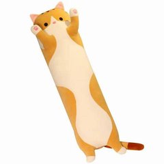 М'яка іграшка-подушка Кіт Батон обіймашка 110см Коричневий 10368 фото