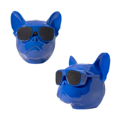 Бездротова колонка Bluetooth S3 голова собаки Синя 5640 фото