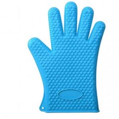 Силіконова рукавичка термостійка BN-992 Блакитна 12345 фото