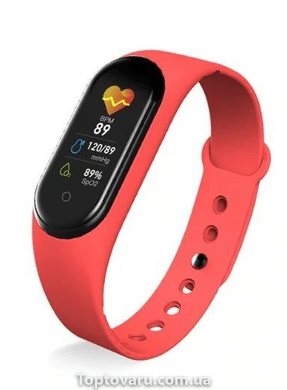 Фитнес браслет M5 Band Smart Watch Bluetooth красный 2591 фото