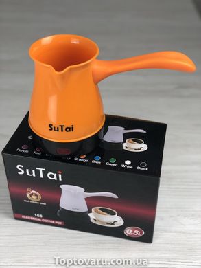 Кофеварка электрическая турка SuTai 168 600W 0.5л Orange 1594 фото