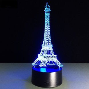 Настольный светильник&nbsp;New Idea 3D Desk Lamp Эйфелева башня 1537 фото