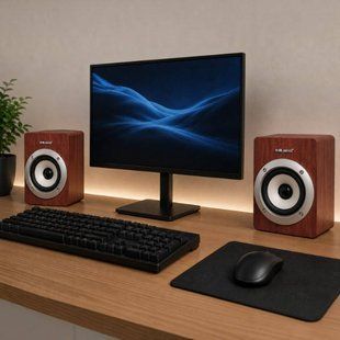 Колонки компьютерные 6Вт USB JT-099 Коричневые 37416 фото