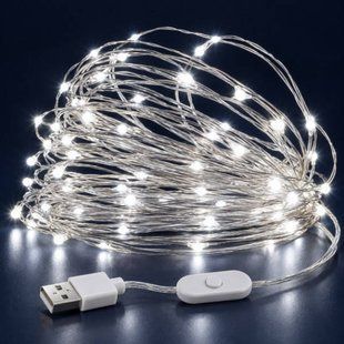 Гірлянда світлодіодна C 61486-45 W USB 20 метрів з 8 режимів світіння Біле світло 38941 фото
