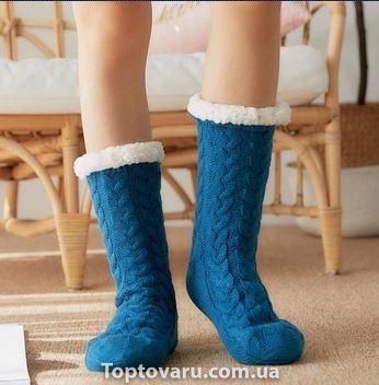 Носки антискользящие Huggle Slipper Socks Синие 6974 фото