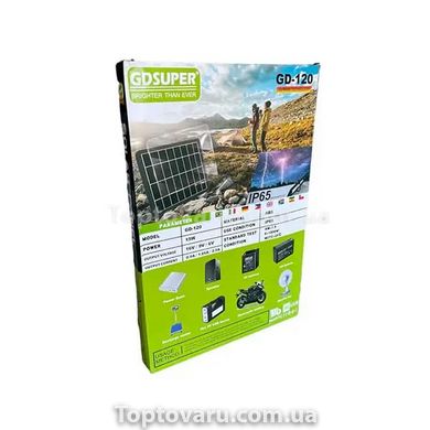Портативная солнечная панель GDSUPER GD-120 15W 9449 фото