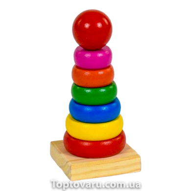 Іграшка розвиваюча Дерев'яна пірамідка З 39396 12617 фото