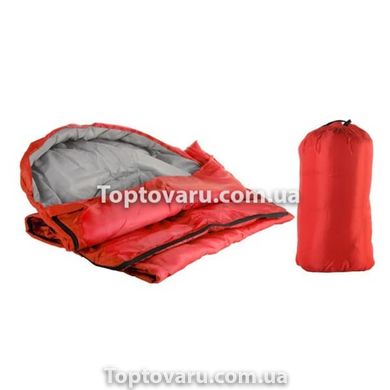 Спальный мешок туристический с односторонней молнией (А11) 190 х 70см Красный 7357 фото