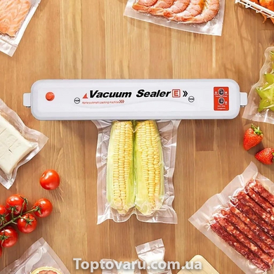 Вакуумний пакувальник продуктів Vacuum Sealer E Білий 10951 фото