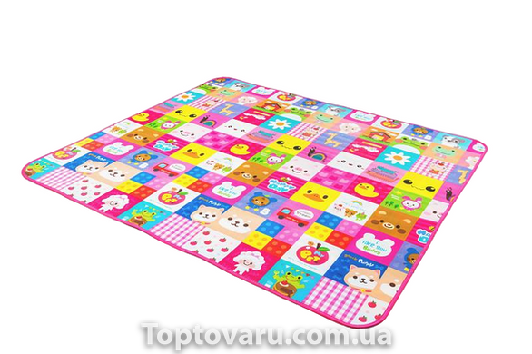 Детский игровой коврик развивающий 90*150 Розовый 14714 фото