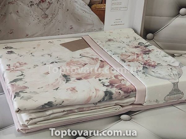 Постільна білизна Pupilla Nora 3D Сатин Бавовна Євро розмір 17397 фото