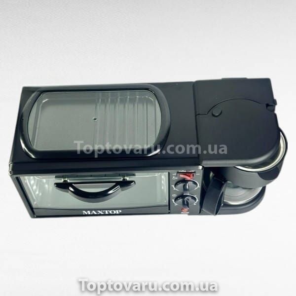 Мультипечь 3в1 кофемашина + духовка + гриль 4800Вт MAXTOP XY-206 Черная 26303 фото