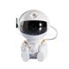Нічник-проектор Космонавт із зірочкою з пультом Білий 12552 фото 2