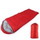 Спальный мешок туристический с односторонней молнией (А11) 190 х 70см Красный 7357 фото 1