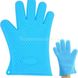 Силіконова рукавичка термостійка BN-992 Блакитна 12345 фото 3