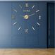 Настінні годинники на клейкій основі Римські цифри 3D DIY Clock 55см Золото 18687 фото 1
