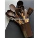Кухонний набір з 12 предметів Kitchen Art з бамбуковою ручкою Коричневий 7070 фото 2