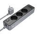 Подовжувач мережевий BOROFONE BAC8 Power 3-position socket (1C3A) (EU/GER) 3м Чорний 37864 фото 1