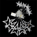 Светодиодная гирлянда-штора Звездопад 2.5м, 12 звезд, Белая 3174 фото 4