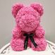 Ведмедик з 3D троянд Zupo Crafts 25 см Рожевий 132 фото 1