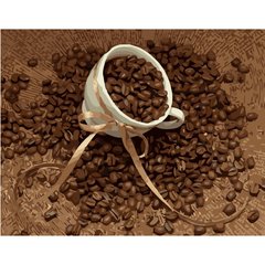 Картина по номерам Strateg ПРЕМИУМ Зернышко кофе размером 40х50 см (GS019) GS019-00002 фото