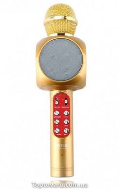 Караоке микрофон bluetooth WS-1816 Gold 1062 фото