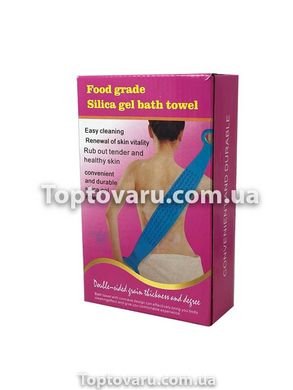Двухсторонняя силиконовая мочалка Silica Gel Bath Brush ( Розовая ) 4563 фото