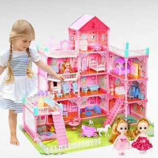 Кукольный домик игровой 5-ти уровневый Princess Home Розовый 31247 фото