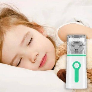 Ингалятор портативный небулайзер для взрослых и детей Mesh Nebulizer Зеленый 19717 фото