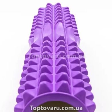 Ролик масажний для йоги, фітнесу (спини та шиї) OSPORT (30*9 см) Фіолетовий 11573 фото