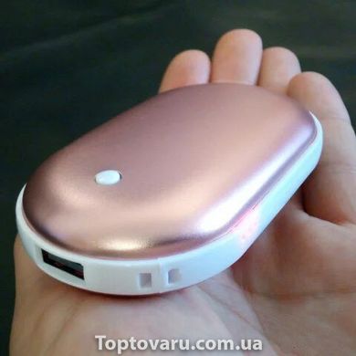 Грелка-повербанк для рук Pebble Hand Warmer PowerBank 5000 mAh розовый 1087 фото