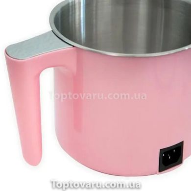 Електрокаструля з функцією чайника. 600Вт, 1.5 літра. Рожева 10376 фото