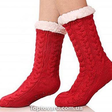Шкарпетки антиковзні Huggle Slipper Socks Червоний 6975 фото
