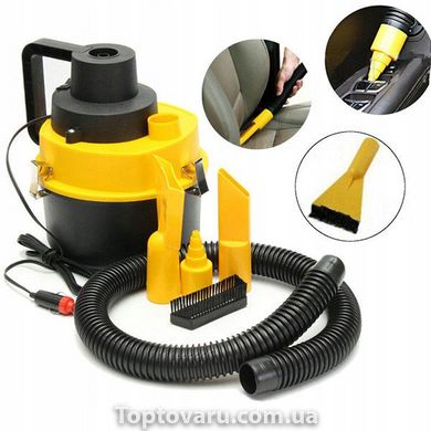 Автомобильный пылесос Vacuum Cleaner BIG 12V Желтый 7622 фото