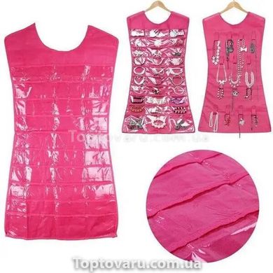 Органайзер тканинний для прикрас Рожеве плаття 12088 фото