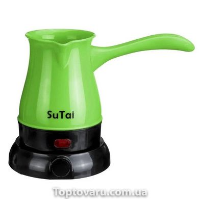 Кофеварка электрическая турка SuTai 168 600W 0.5л Green 1595 фото