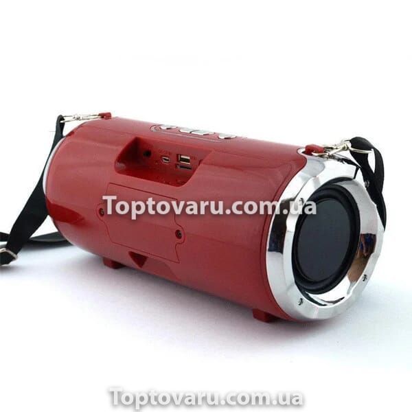 Беспроводная портативная колонка Bluetooth RED RX-1829 Golon Красная 7641 фото