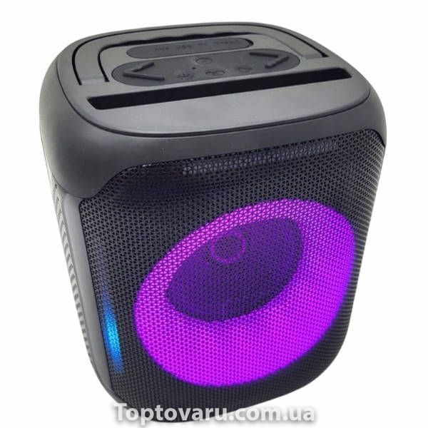 Bluetooth колонка аккумуляторная с RGB подсветкой UBL PARTYBOX ART-10463 Черная 36089 фото