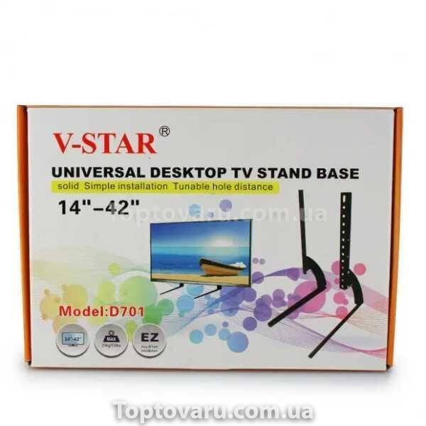 Кронштейн настільний для тв 14"-42" V-Star D701 Чорний 12955 фото