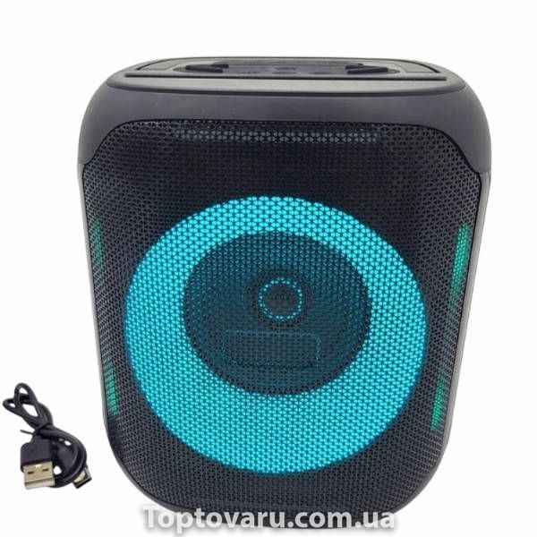 Bluetooth колонка аккумуляторная с RGB подсветкой UBL PARTYBOX ART-10463 Черная 36089 фото