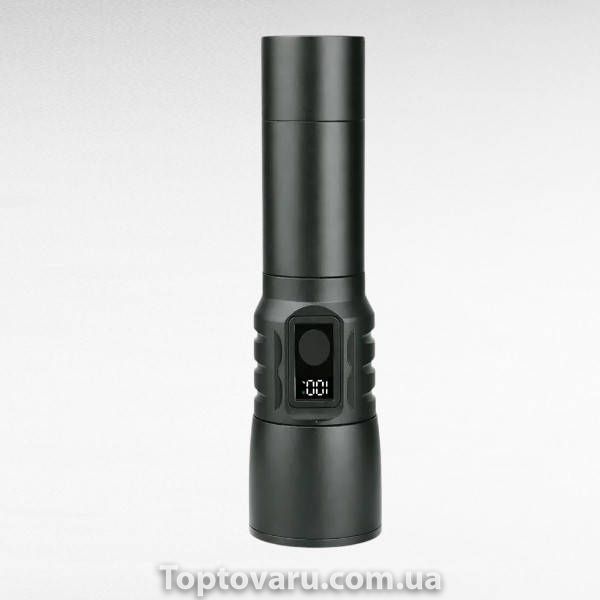 Фонарик ручной аккумуляторный BL CB X86 Черный 36083 фото