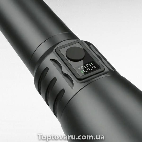 Фонарик ручной аккумуляторный BL CB X86 Черный 36083 фото