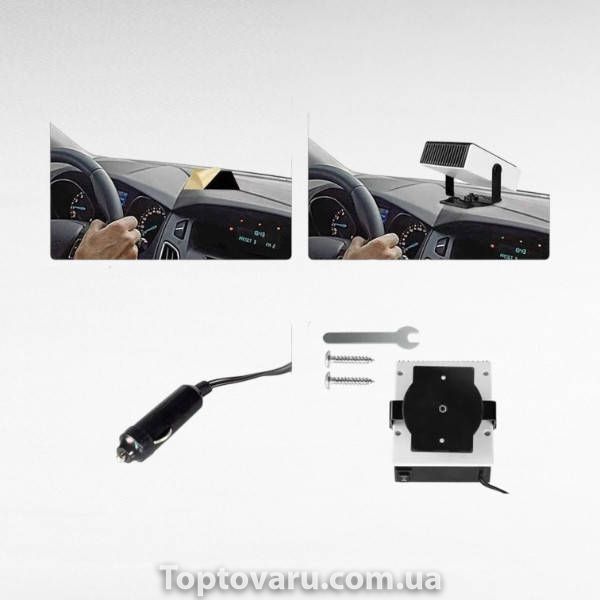 Обогреватель автомобильный 12V Серый 34111 фото