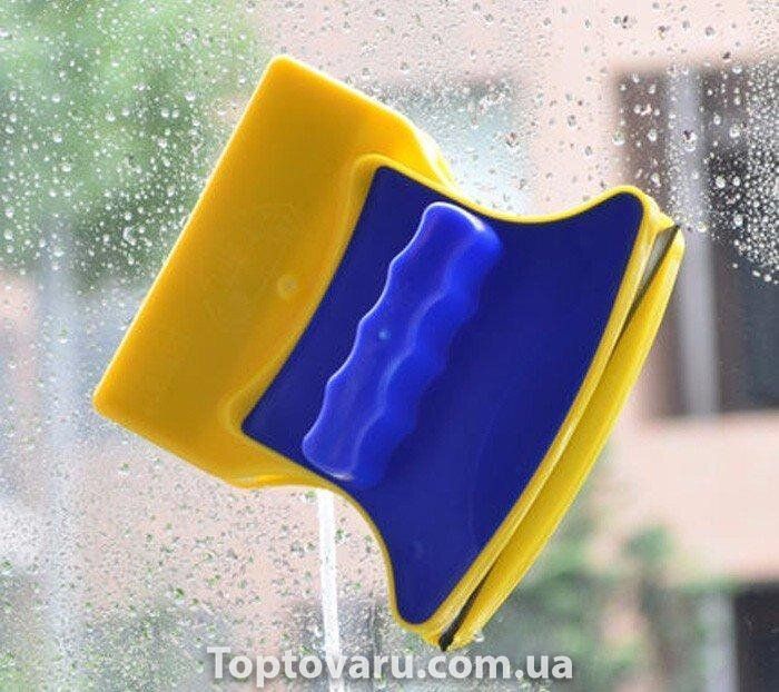 Магнітна щітка для миття вікон з двох сторін Glass Wiper 788 фото