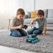 Танк на радіокеруванні акумуляторний з підсвічуванням, звуками, парогенератором та орбізами KT 908 A Чорний з блакитним 31643 фото 1
