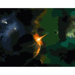 Картина за номерами Strateg ПРЕМІУМ Спалах у всесвіті розміром 40х50 см (GS364) GS364-00002 фото