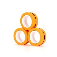 Магнитные вращающиеся кольца спиннер Stress Relief Magnetic Rings Оранжевый 7410 фото