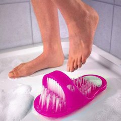 Массажные тапочки для душа с пемзой Elite - Easy Feet Розовые