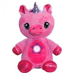 Дитяча плюшева іграшка Star Belly Єдиноріг нічник-проектор зоряного неба Рожевий 9319 фото